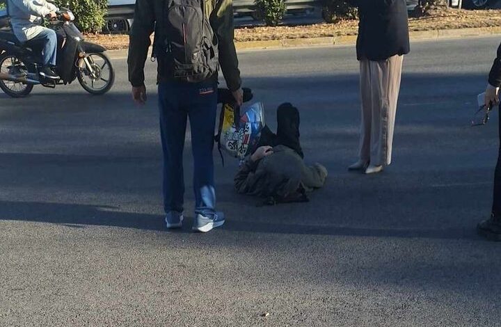 Τραυματισμός πεζού στο φανάρι του ΨΝΑ 2 Τραυματισμός πεζού στο φανάρι του ΨΝΑ 1