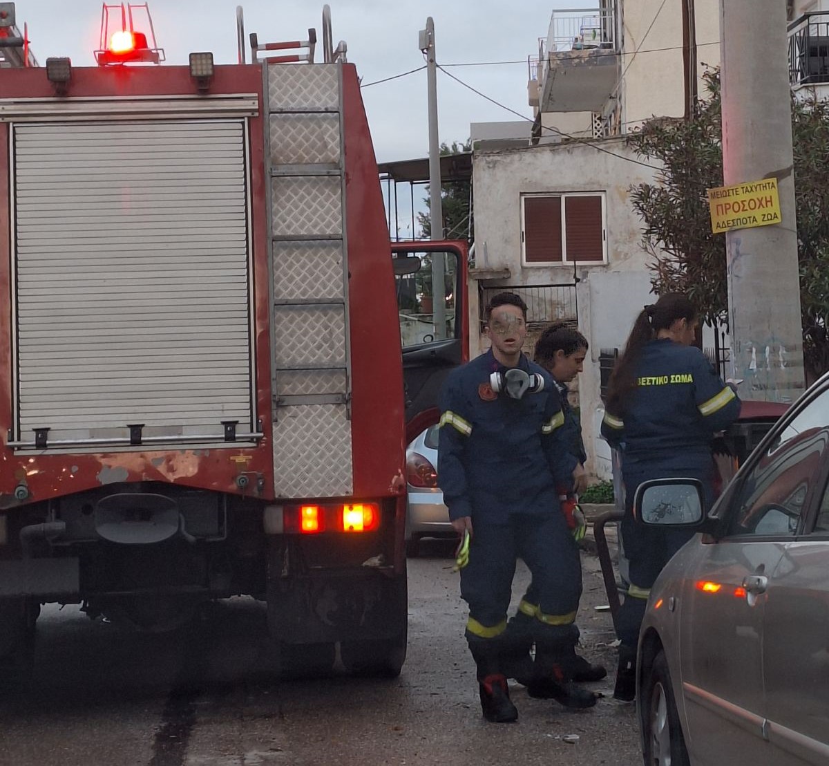 Κινητοποίηση της Πυροσβεστικής για φλεγόμενο κάδο στο Δάσος 3