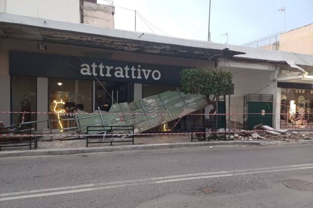 Επικίνδυνη κατάρρευση σε κεντρικό δρόμο της Ελευσίνας 11