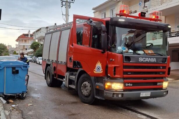 Κινητοποίηση της Πυροσβεστικής για φλεγόμενο κάδο στο Δάσος 31