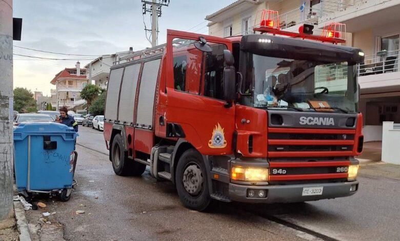Κινητοποίηση της Πυροσβεστικής για φλεγόμενο κάδο στο Δάσος 2 Κινητοποίηση της Πυροσβεστικής για φλεγόμενο κάδο στο Δάσος 1