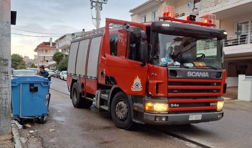 Κινητοποίηση της Πυροσβεστικής για φλεγόμενο κάδο στο Δάσος 1