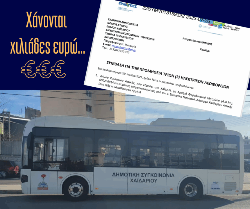 Σχετικά με τη μη λειτουργία των ηλεκτροκίνητων λεωφορείων στο Χαϊδάρι 1