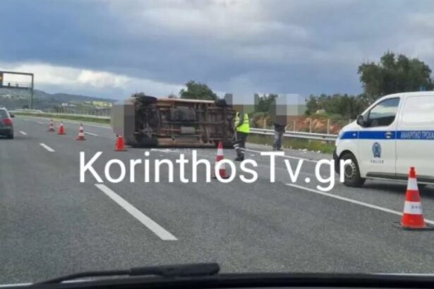 Αθηνών - Κορίνθου: Τροχαίο στο ύψος των Μεγάρων 33