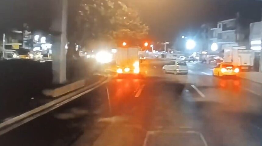 Τρελή πορεία ΙΧ στη Λεωφόρο Αθηνών - "Αυτά δεν γίνονται ούτε στο σινεμά!"- Βίντεο 1