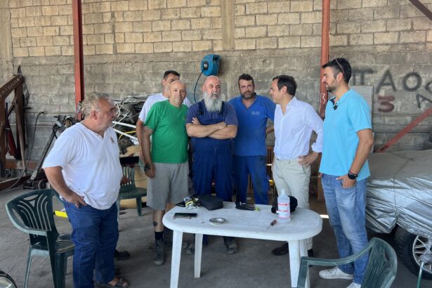 Διαπιστώσεις Ντηνιακού από επίσκεψη στο γκαράζ του Δήμου 19