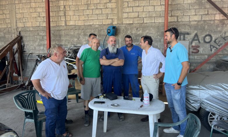 Διαπιστώσεις Ντηνιακού από επίσκεψη στο γκαράζ του Δήμου 1