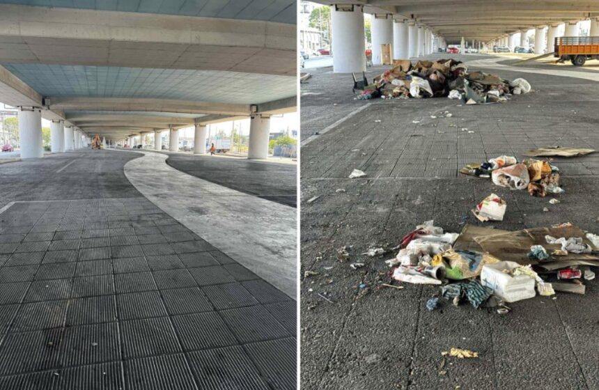 Επιχείρηση καθαρισμού σε γέφυρες του Κηφισού 1