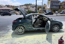 Φωτιά εν κινήσει σε όχημα στη Λεωφόρο Αθηνών 30