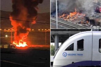 Συνεχείς φωτιές σε τόνους σκουπιδιών εντός της τάφρου του Προαστιακού 23