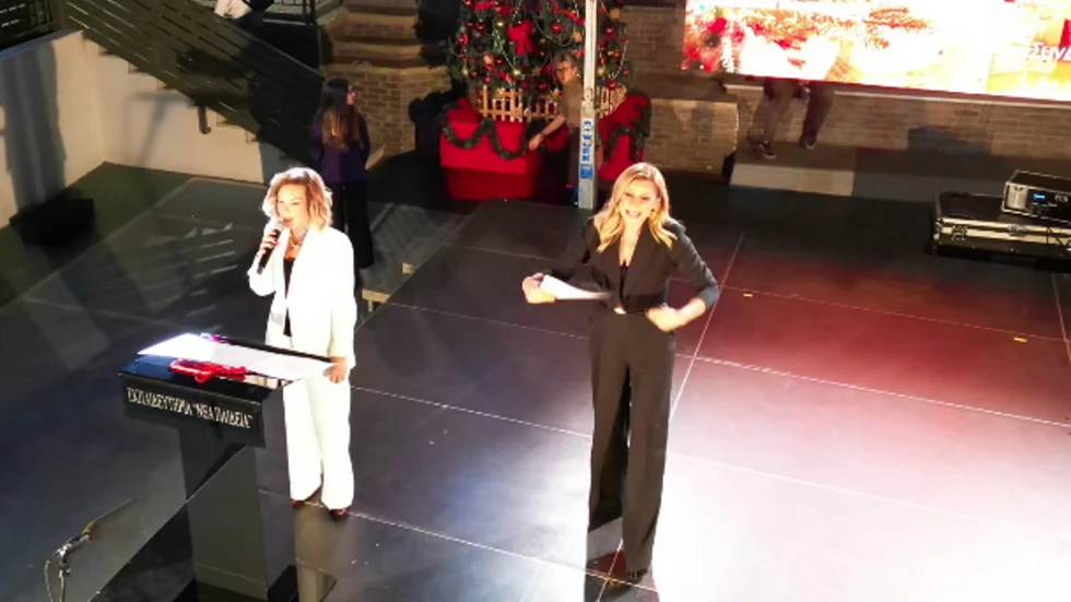 Η Κατερίνα Καραβάτου άναψε το δέντρο στα Εκπαιδευτήρια Νέα Παιδεία, για καλό σκοπό! 7