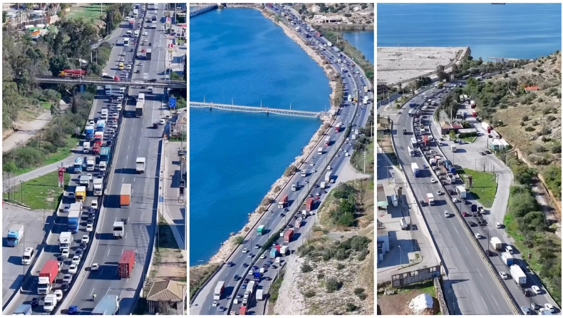 Επίσημα σε δημοπράτηση ο Τριπλός Κόμβος - Ο υπουργός Υποδομών στη γέφυρα Σκαραμαγκά 1