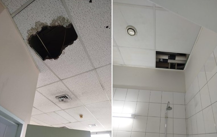 Έπεσαν κομμάτια οροφής σε θάλαμο ασθενών στο Θριάσιο Νοσοκομείο 1