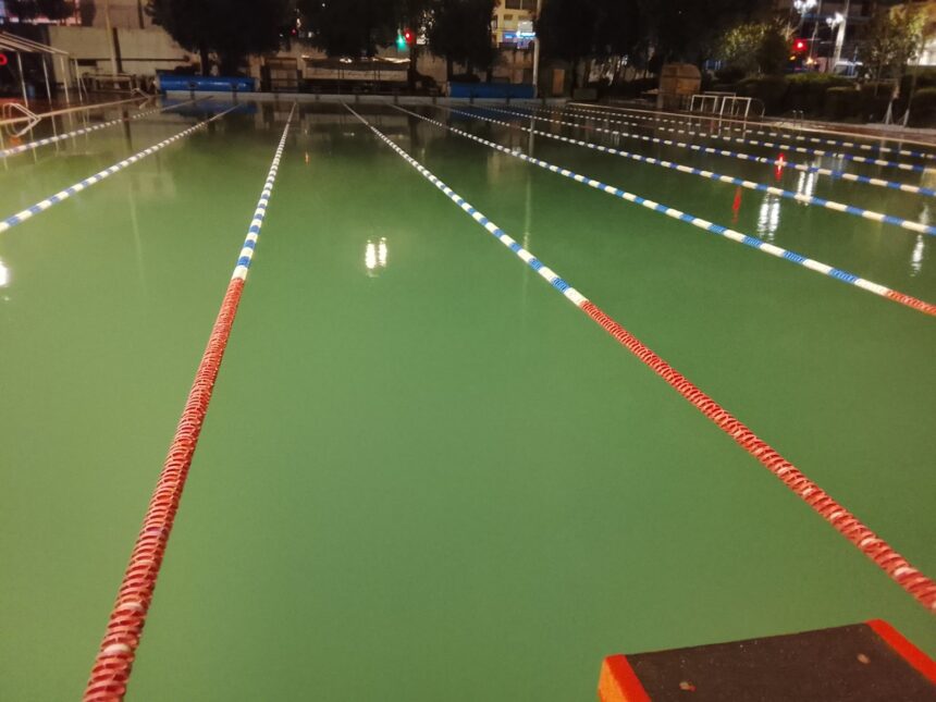 Η λασποβροχή έπληξε το Κολυμβητήριο - Ανακοίνωση του Δήμου 1