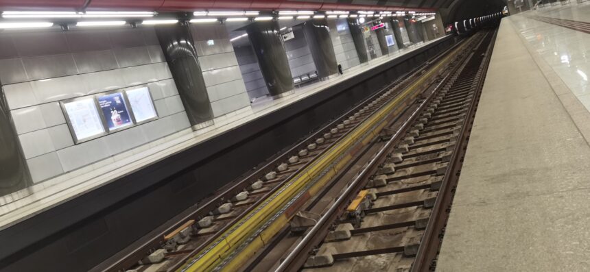 Εργασίες αντικατάστασης σιδηροτροχιών στη Γραμμή 3 - Αλλαγές στο πρόγραμμα λειτουργίας του Μετρό 15