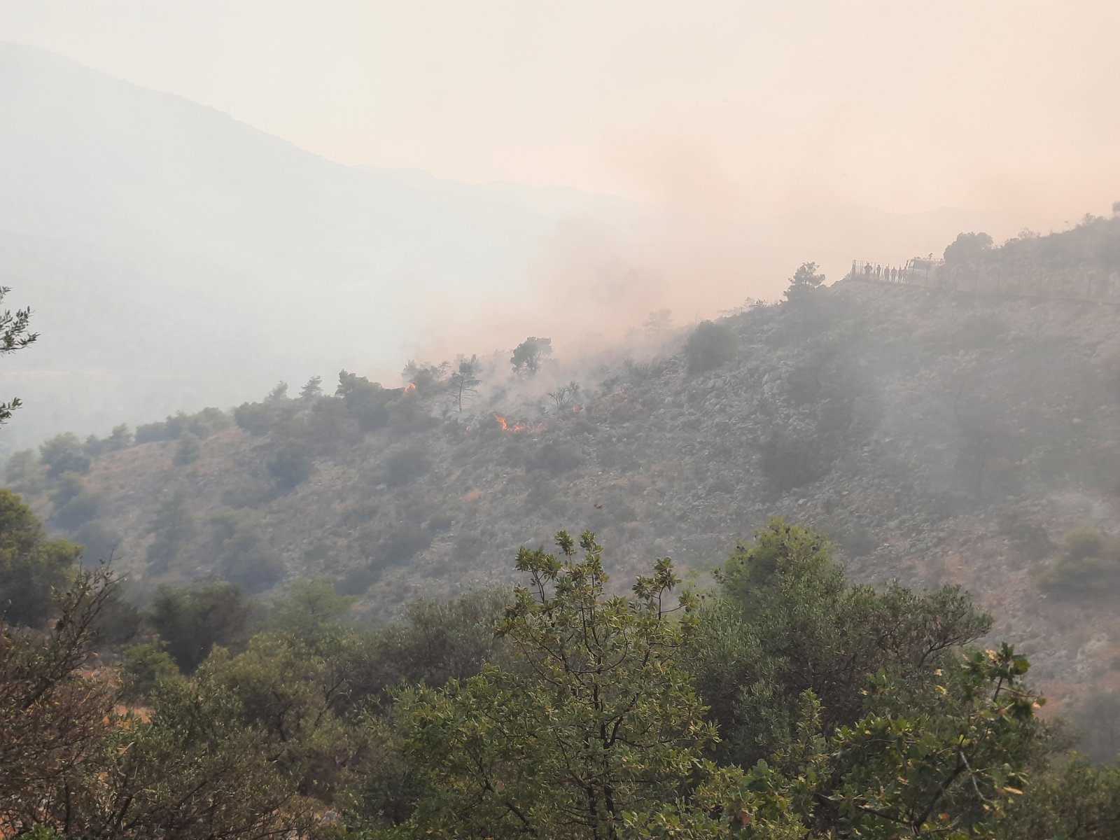Σε ύφεση η πυρκαγιά, ο "στρατηγός άνεμος" λυπήθηκε το Χαϊδάρι 16 Σε ύφεση η πυρκαγιά, ο "στρατηγός άνεμος" λυπήθηκε το Χαϊδάρι 15