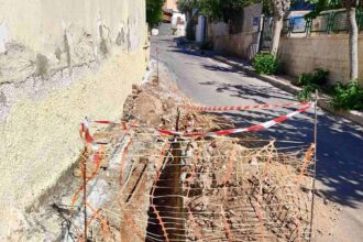 Τρύπα ανωνύμου προς Αγία Μαρίνα 30